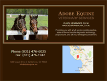 Tablet Screenshot of adobeequine.net